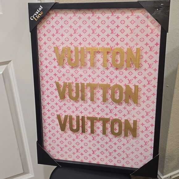 Crystal Luxe Vuitton, Vuitton, Vuitton Framed Wall Decor - Picture 3 of 5